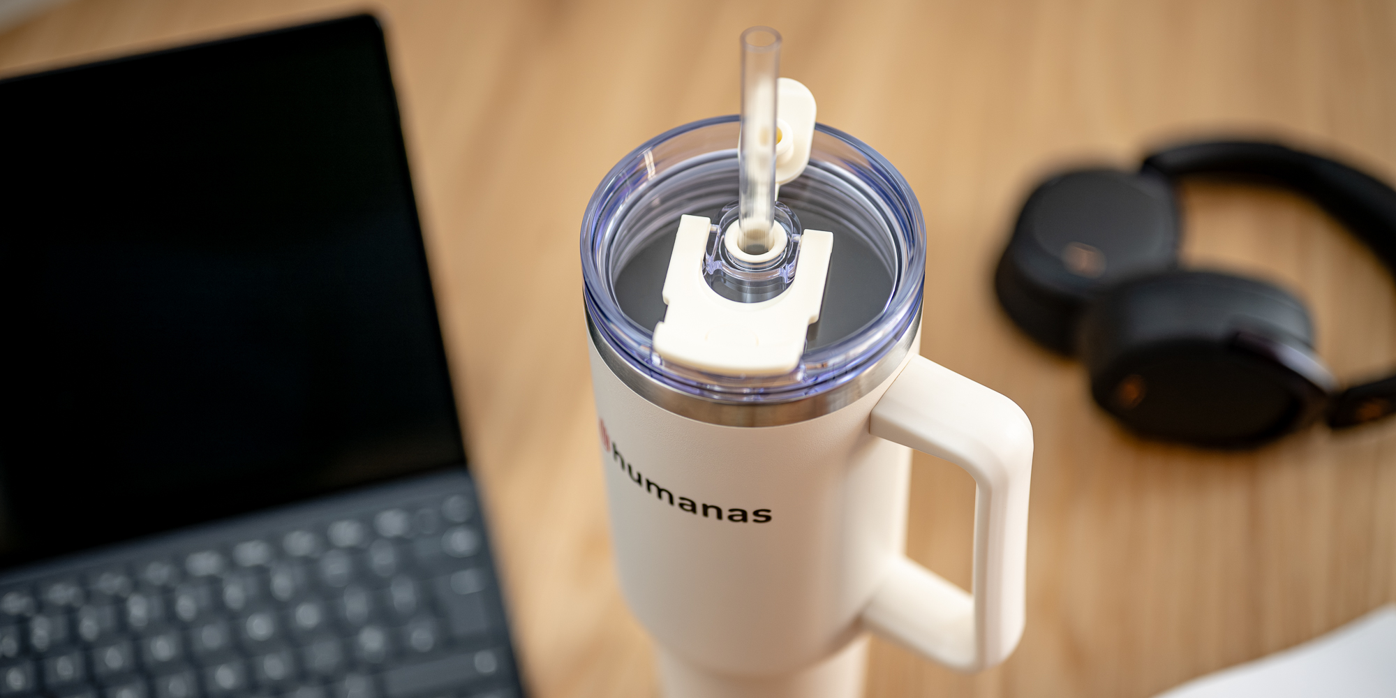 Kubek termiczny Humanas Viva 1200 ml - beżowy